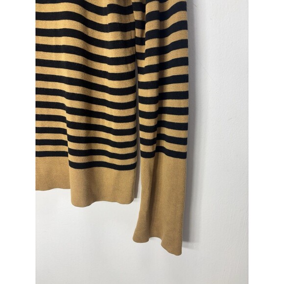 EILEEN FISHER Women’s Tencel/Silk Tan/Black Striped Pullover TopSweater Sz M - Picture 6 of 16